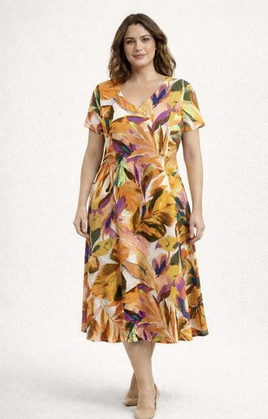 Immagine di CURVY GIRL STRETCH FLARED DRESS